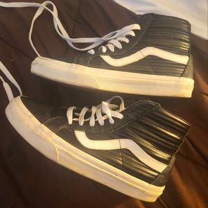 Vans - High Top Black and White Shoes